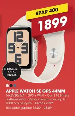 Punkt1 Apple watch SE GPS 44mm tilbud