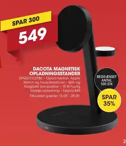 Punkt1 Dacota Magnetisk opladningsstander tilbud