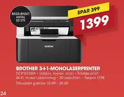 Punkt1 Brother 3-1-1-monolaserprinter tilbud