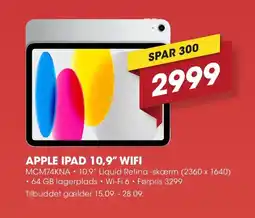 Punkt1 Apple ipad 10,9" wifi tilbud