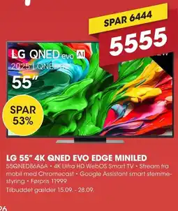 Punkt1 LG 55" 4K QNED evo edge miniled tilbud