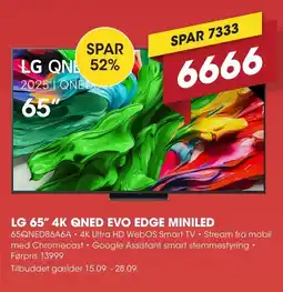 Punkt1 LG 65" 4K QNED evo edge miniled tilbud