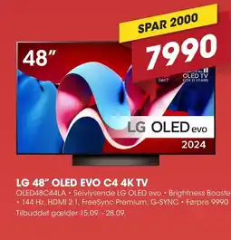 Punkt1 LG 48" OLED Evo C4 4K TV tilbud