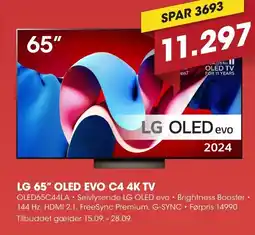 Punkt1 LG 65" OLED Evo C4 4K TV tilbud