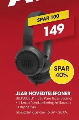 Punkt1 JBL Hovedtelefoner tilbud