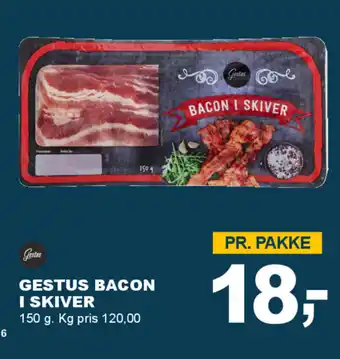 Let-Køb Gestus bacon i skiver tilbud
