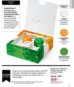 Oriflame Tender Care Collection Natural, Passion Fruit and Green Apple tilbud