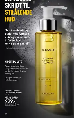 Oriflame Novage+ Comfort Oil-to-Milk Cleanser tilbud