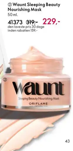 Oriflame Waunt Sleeping Beauty Nourishing Mask tilbud
