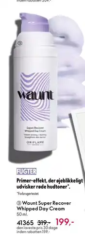 Oriflame Waunt Super Recover Whipped Day Cream tilbud
