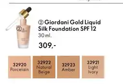 Oriflame Giordani Gold Liquid Silk Foundation SPF 12 tilbud