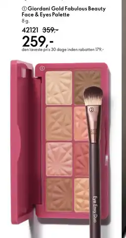 Oriflame Giordani Gold Fabulous Beauty Face & Eyes Palette tilbud