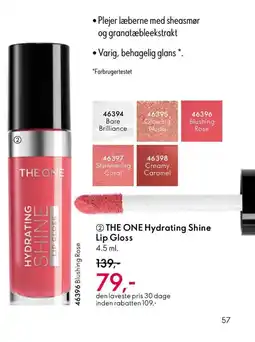 Oriflame THE ONE Hydrating Shine Lip Gloss tilbud