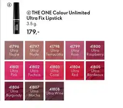 Oriflame THE ONE Colour Unlimited Ultra Fix Lipstick tilbud