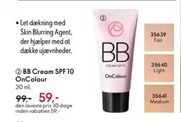 Oriflame BB Cream SPF 10 OnColour tilbud