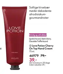 Oriflame Love Potion Cherry On Top Hand Cream tilbud