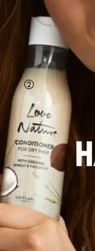 Oriflame Love Nature Conditioner For Dry Hair with Organic Wheat & Coconut tilbud