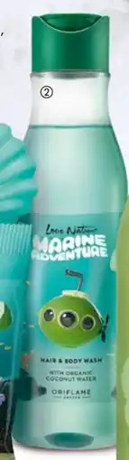 Oriflame Love Nature Marine Adventure Hair & Body Wash with Organic Coconut Water tilbud
