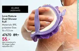 Oriflame Love Nature Dual Shower Puff tilbud