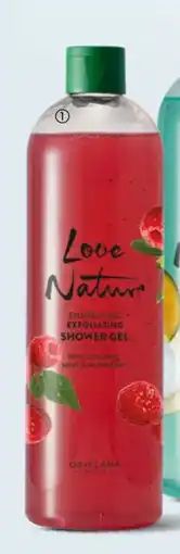 Oriflame Love Nature Energising Exfoliating Shower Gel with Organic Mint & Raspberry tilbud