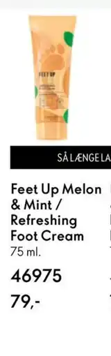 Oriflame Feet Up Melon & Mint / Refreshing Foot Cream tilbud
