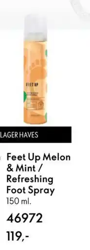 Oriflame Feet Up Melon & Mint / Refreshing Foot Spray tilbud