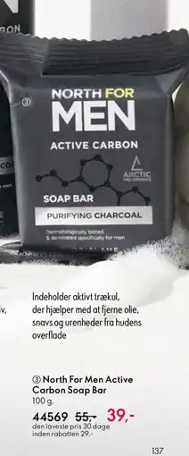 Oriflame North For Men Active Carbon Soap Bar tilbud