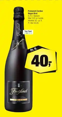 Calle Freixenet Cordon Negro Brut, DKK 40 tilbud