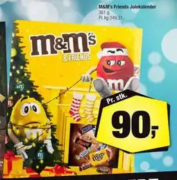 Calle M&M’s Friends Julekalender, DKK 90 tilbud