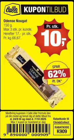 Calle Odense Nougat tilbud