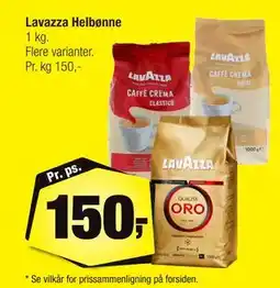 Calle Lavazza Helbønne, DKK 150 tilbud