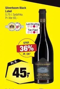 Calle Silverboom Black Label, DKK 45 tilbud