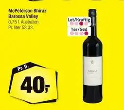 Calle McPeterson Shiraz Barossa Valley, DKK 40 tilbud