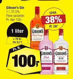 Calle Gibson's Gin, DKK 100 tilbud