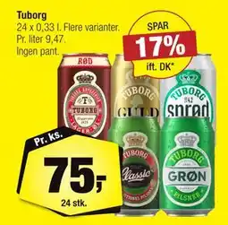 Calle Tuborg, DKK 75 tilbud