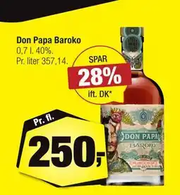 Calle Don Papa Baroko, DKK 250 tilbud
