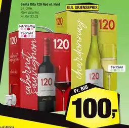 Calle Santa Rita 120 Rød el. Hvid, DKK 100 tilbud