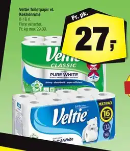 Calle Veltie Toiletpapir el. Køkkenrulle, DKK 27 tilbud