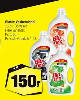 Calle Biotex Vaskemiddel, DKK 150 tilbud