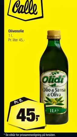 Calle Olivenolie, DKK 45 tilbud