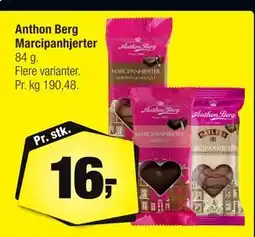 Calle Anthon Berg Marcipanhjerter, DKK 16 tilbud