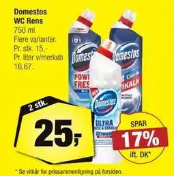 Calle Domestos WC Rens, DKK 25 tilbud