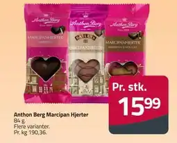 Fleggaard Anthon Berg Marcipan Hjerter, DKK 15.99 tilbud