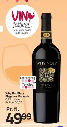 Fleggaard Why Not Black Elegance Malvasia, DKK 49.99 tilbud