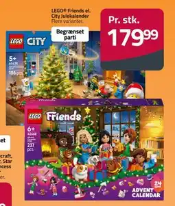 Fleggaard LEGO Friends el. City Julekalender, DKK 179.99 tilbud