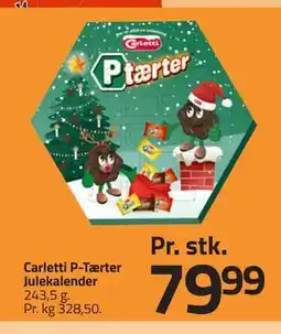 Fleggaard Carletti P-Tærter Julekalender, DKK 79.99 tilbud