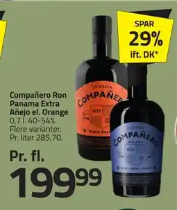 Fleggaard Compañero Ron Panama Extra Añejo el. Orange, DKK 199.99 tilbud