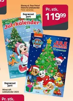 Fleggaard Disney el. Paw Patrol Historie Julekalender, DKK 119.99 tilbud