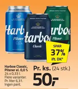 Fleggaard Harboe Classic, Pilsner el. 0,0 %, DKK 50 tilbud