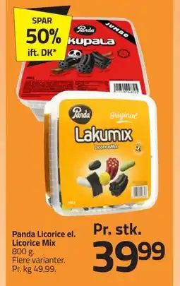 Fleggaard Panda Licorice el. Licorice Mix, DKK 39.99 tilbud